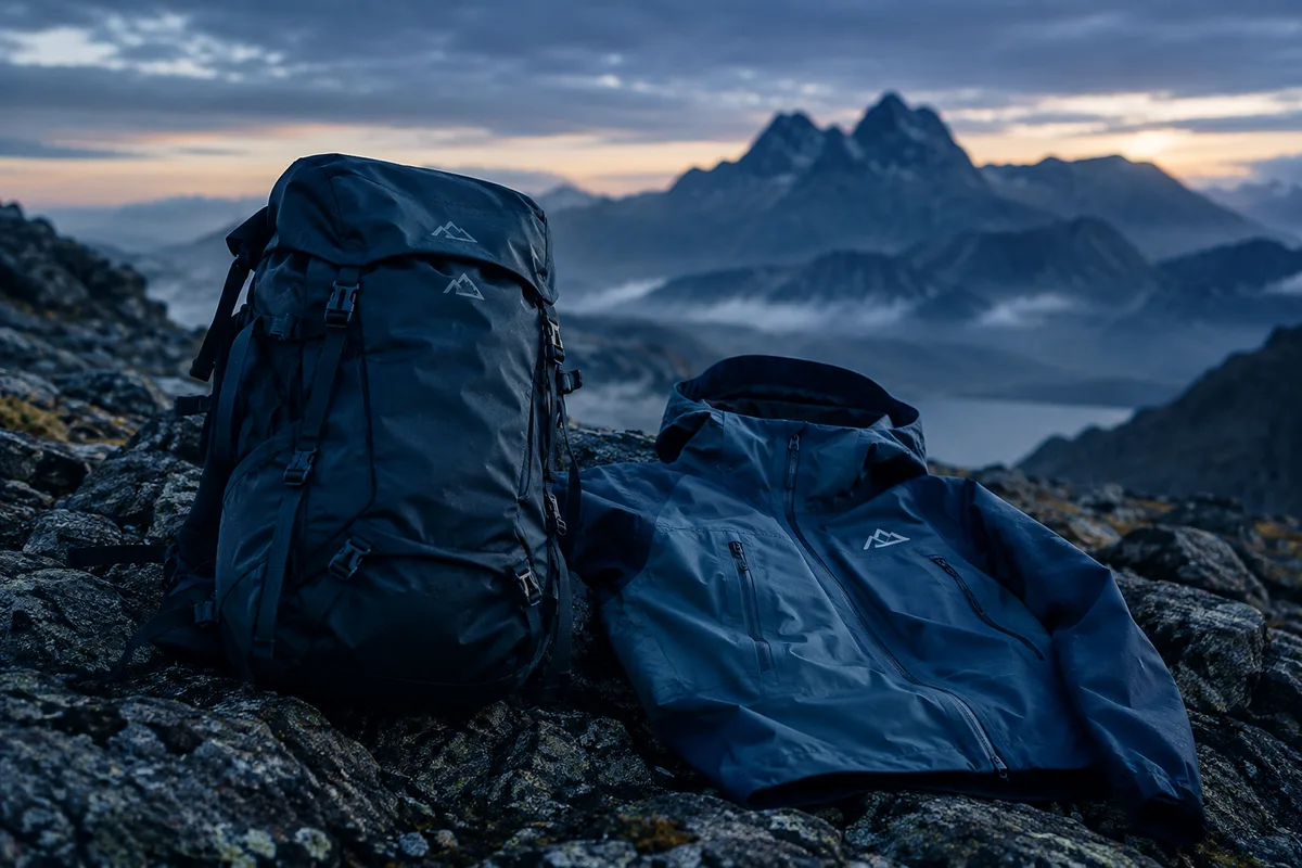 Nomad Supply Co. gear laid out on the trail